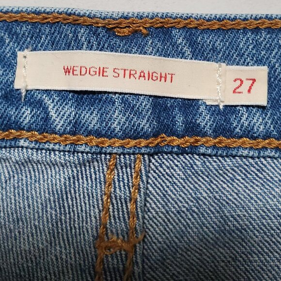 Levi's Premium Wedgie Straight Jeans size 27 - Picture 5 of 16